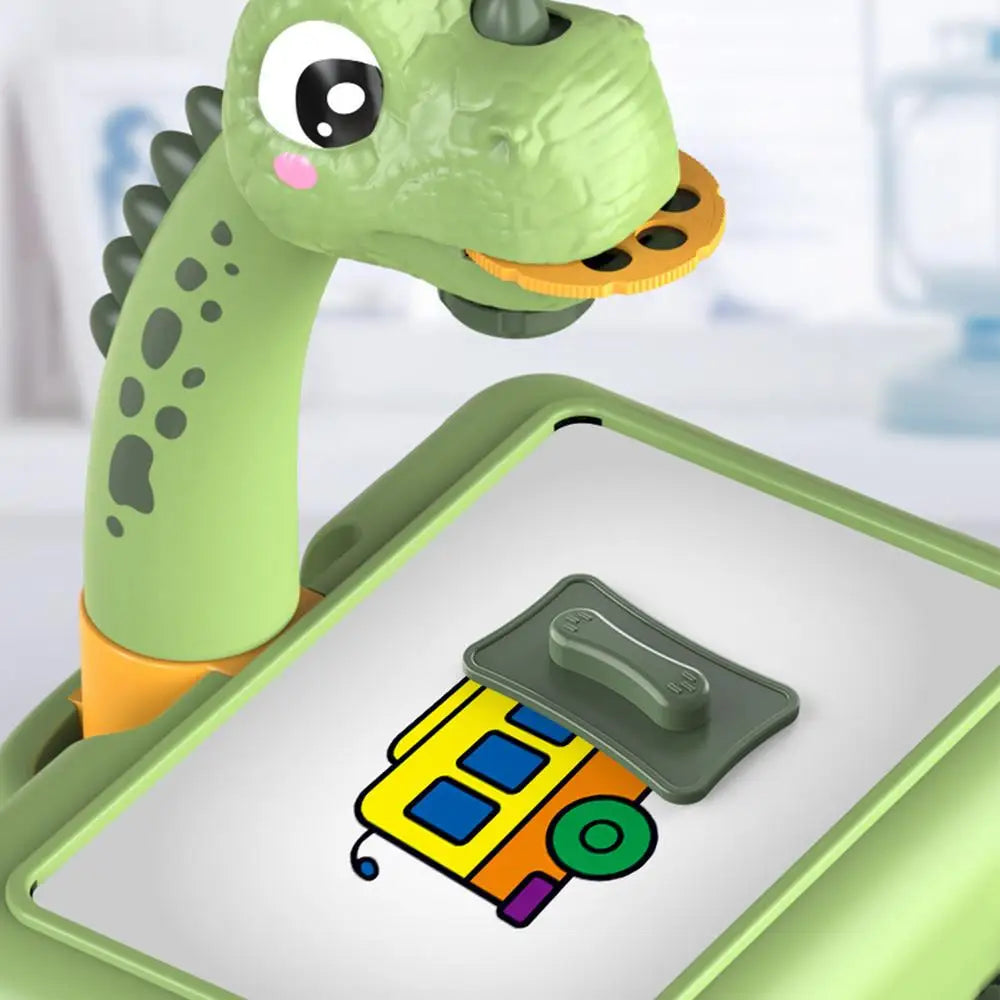 Drawing Tablet Education Multifunctional Projection Painting Table Giraffe Storage Light Music Writing Pad Girl Children'S Toys