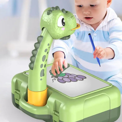 Drawing Tablet Education Multifunctional Projection Painting Table Giraffe Storage Light Music Writing Pad Girl Children'S Toys