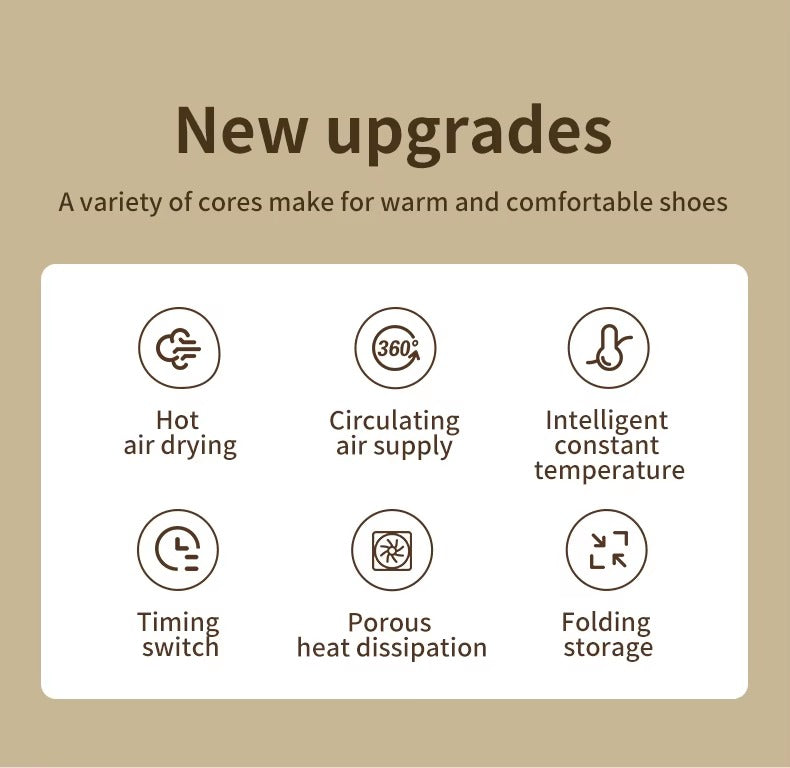SmartFold Shoe Dryer – QuickDry 3D Airflow